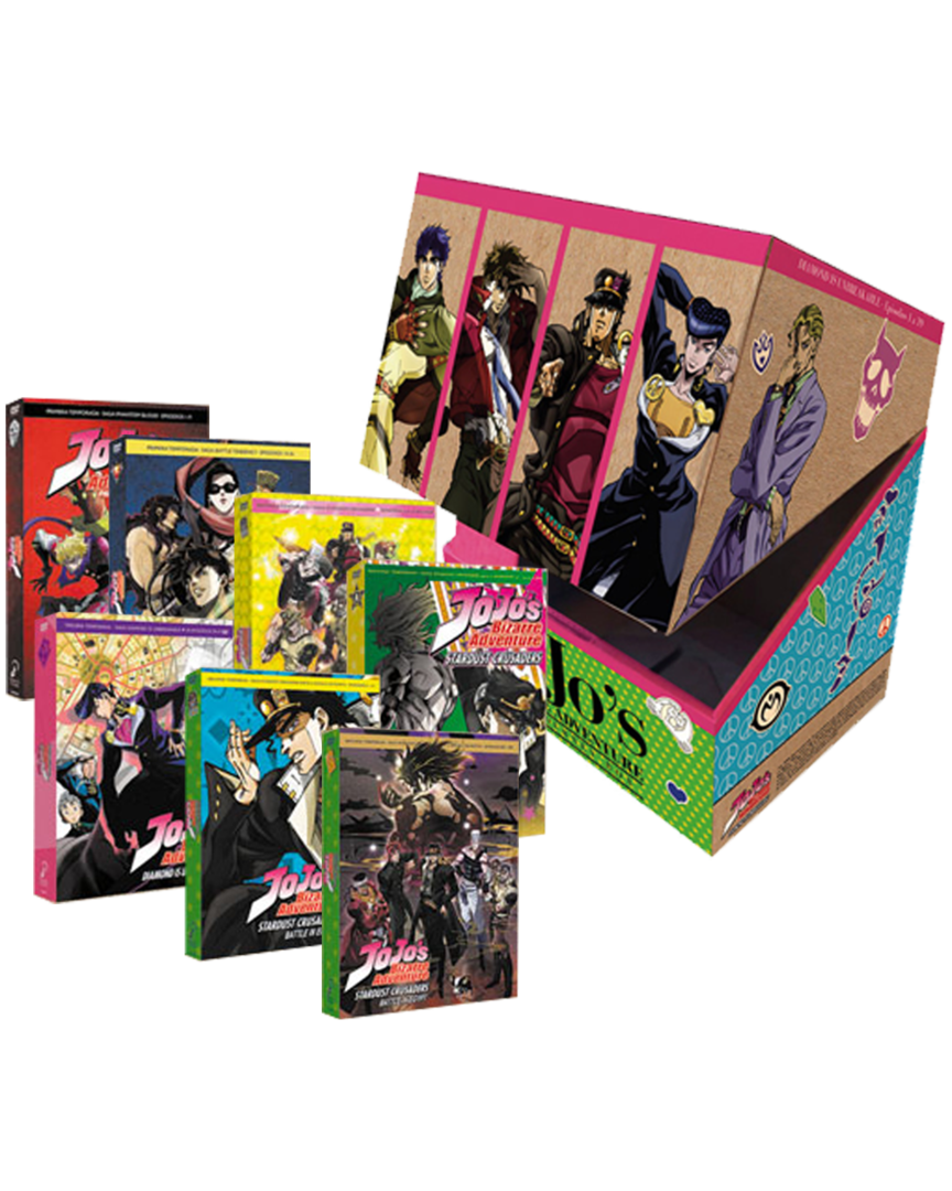 Jojo´s bizarre adventure journey box (temporada 1 a 3) edición dvd