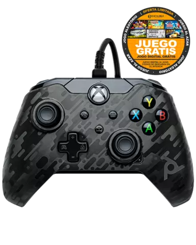 Comprar Mando Negro Phantom con Cable Licenciado - Xbox Series, Xbox One, PC, Mandos