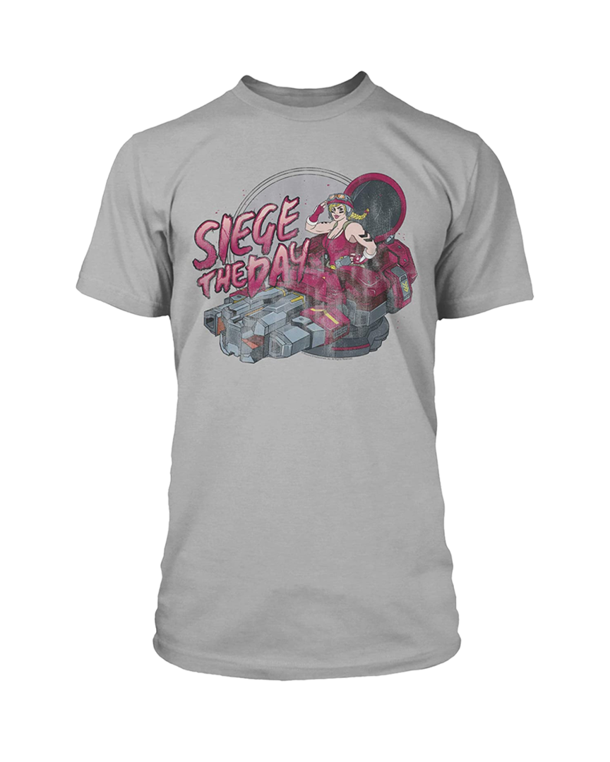 Camiseta gris siege the day heroes of the storm talla l