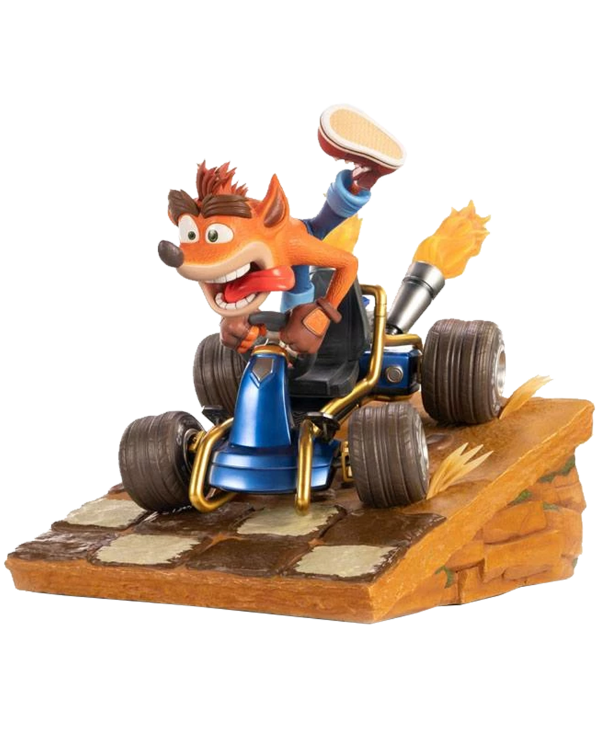 Figura crash en kart crash team racing nitro-fueled edición estándar 31 cm
