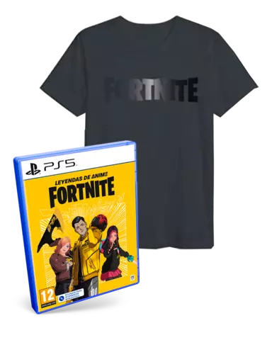 Comprar Fortnite: Leyendas de Anime + Camiseta Logo Negro Fortnite Gris Oscuro Talla XL PS5 Pack Camiseta Talla XL