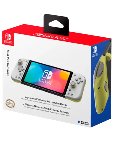 Comprar Mando Hori Split Pad Compact Blanco y Amarillo Switch