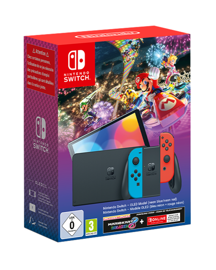Nintendo switch oled + mario kart 8 deluxe + 3 meses online