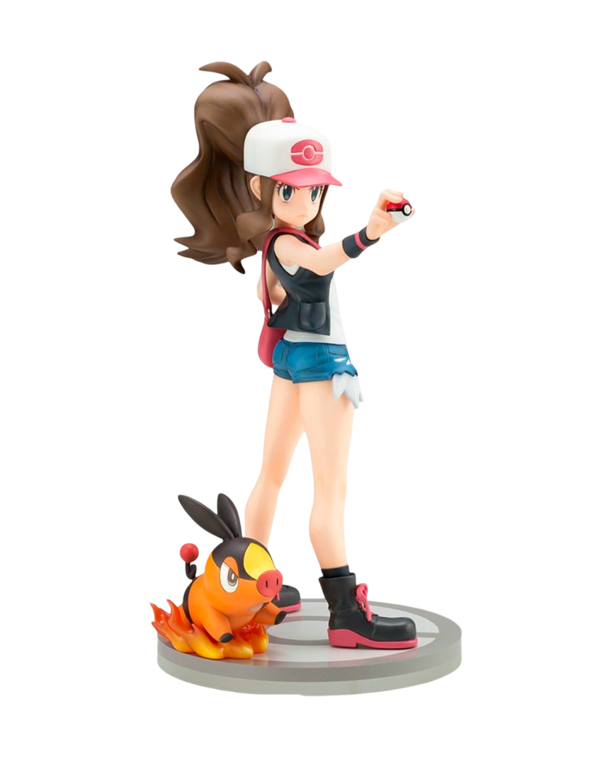 Figura hilda & tepig pokémon artfx j 1/8 kotobukiya