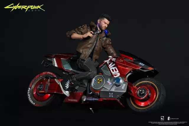 Comprar Estatua Male-V y Motocicleta Yaiba Kusanagi Cyberpunk 2077 Figuras Male-V
