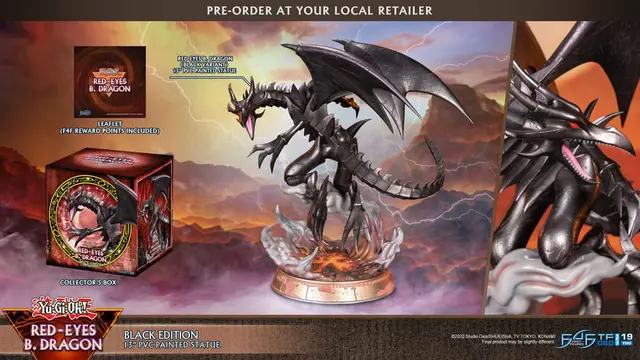 Comprar Figura Red-Eyes Black Dragon Yu-Gi-Oh! Edición Black 33 cm Figuras