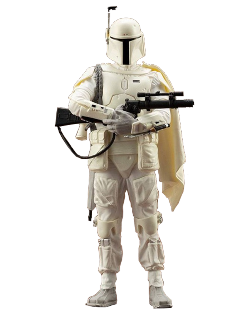 Figura boba fett armadura blanca star wars artfx 1/10 ver. 18 cm