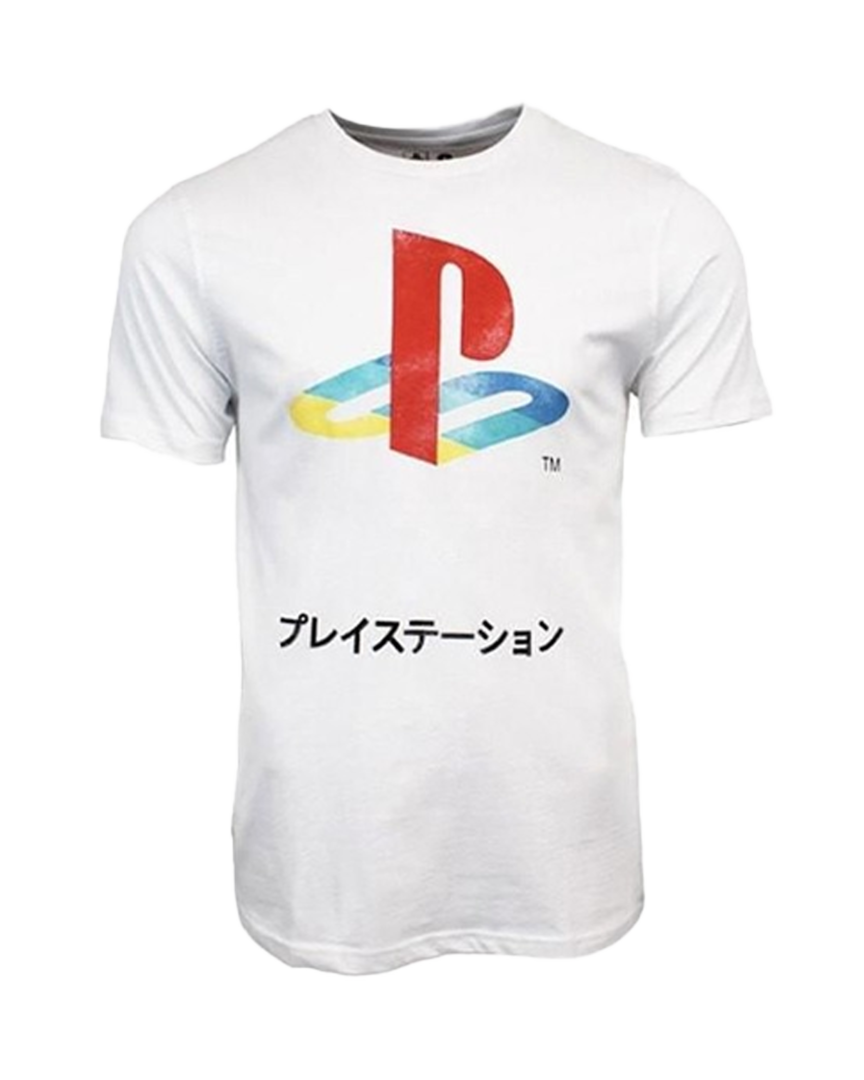 Camiseta blanca logo retro sony talla m