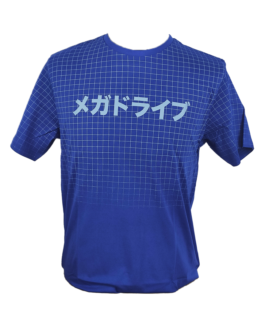 Camiseta azul mega drive retro japan talla s