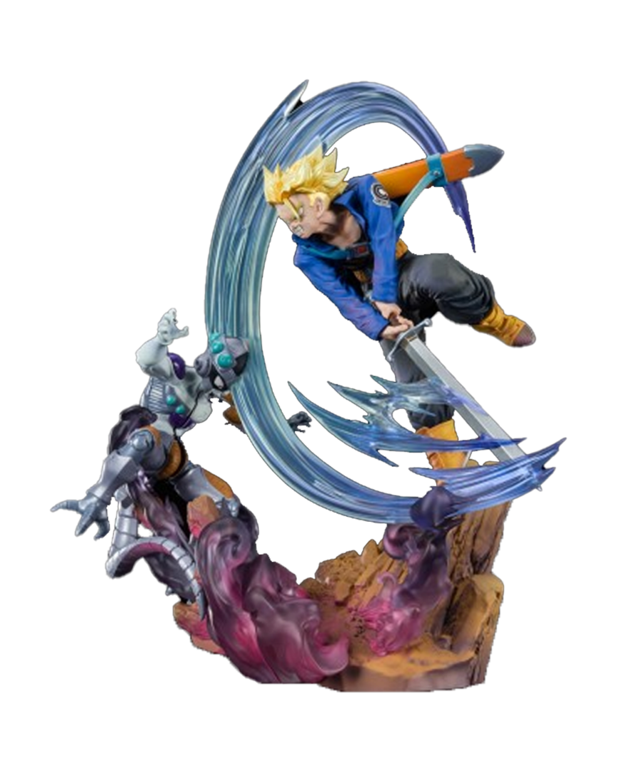 Figura Super Saiyan Trunks vs Freezer Dragon Ball Z 28 cm
