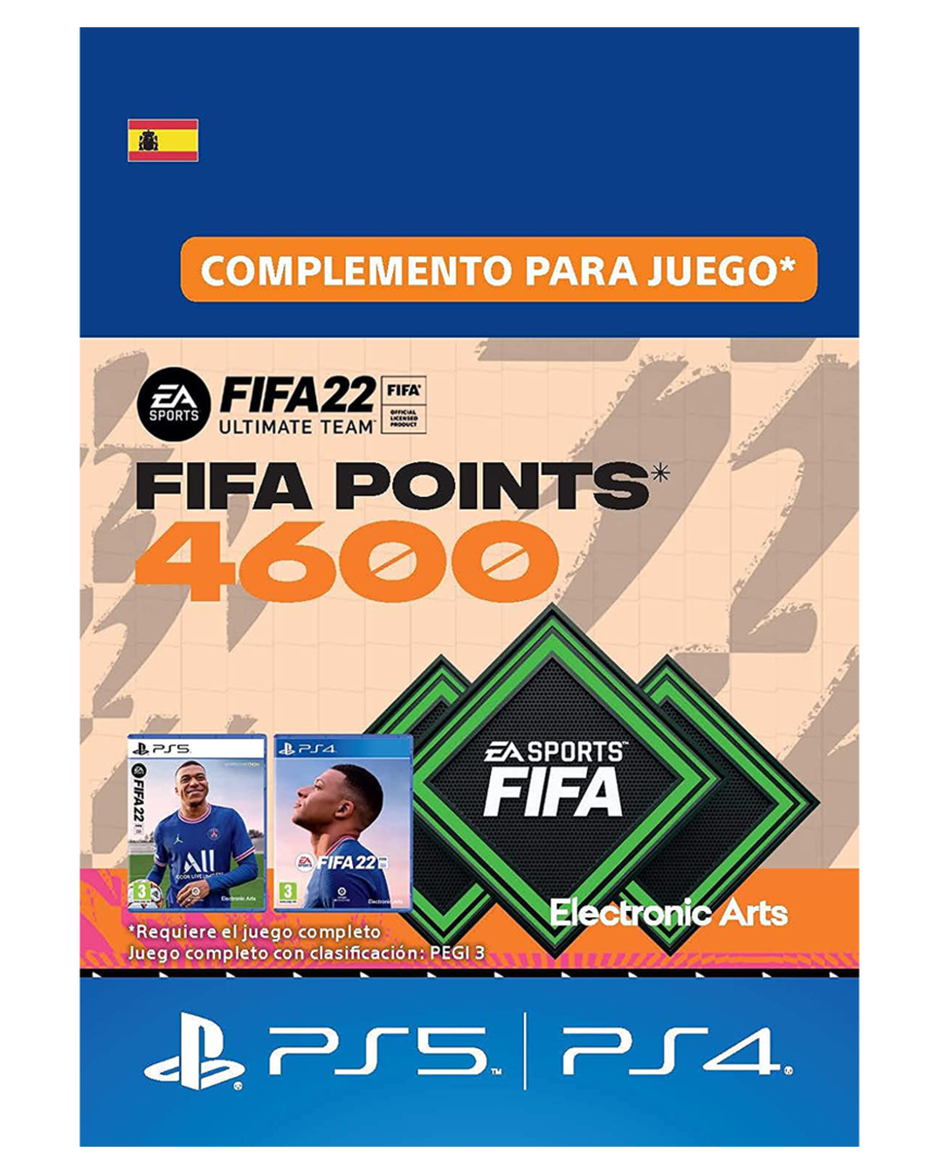 Fifa 22: ultimate team 4600 puntos fut