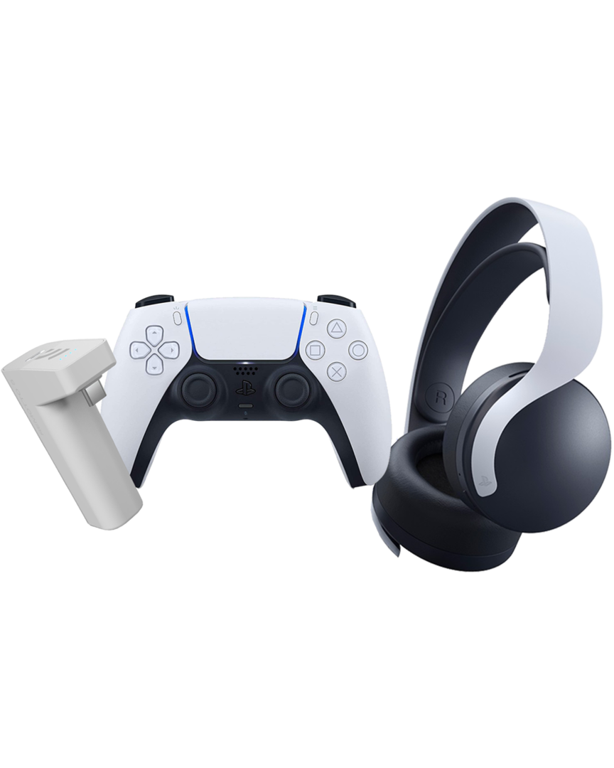 Auriculares Sony Pulse 3D + Mando DualSense + Remotto Battery para DualSense PS5