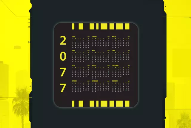 Posavasos Calendario 2077