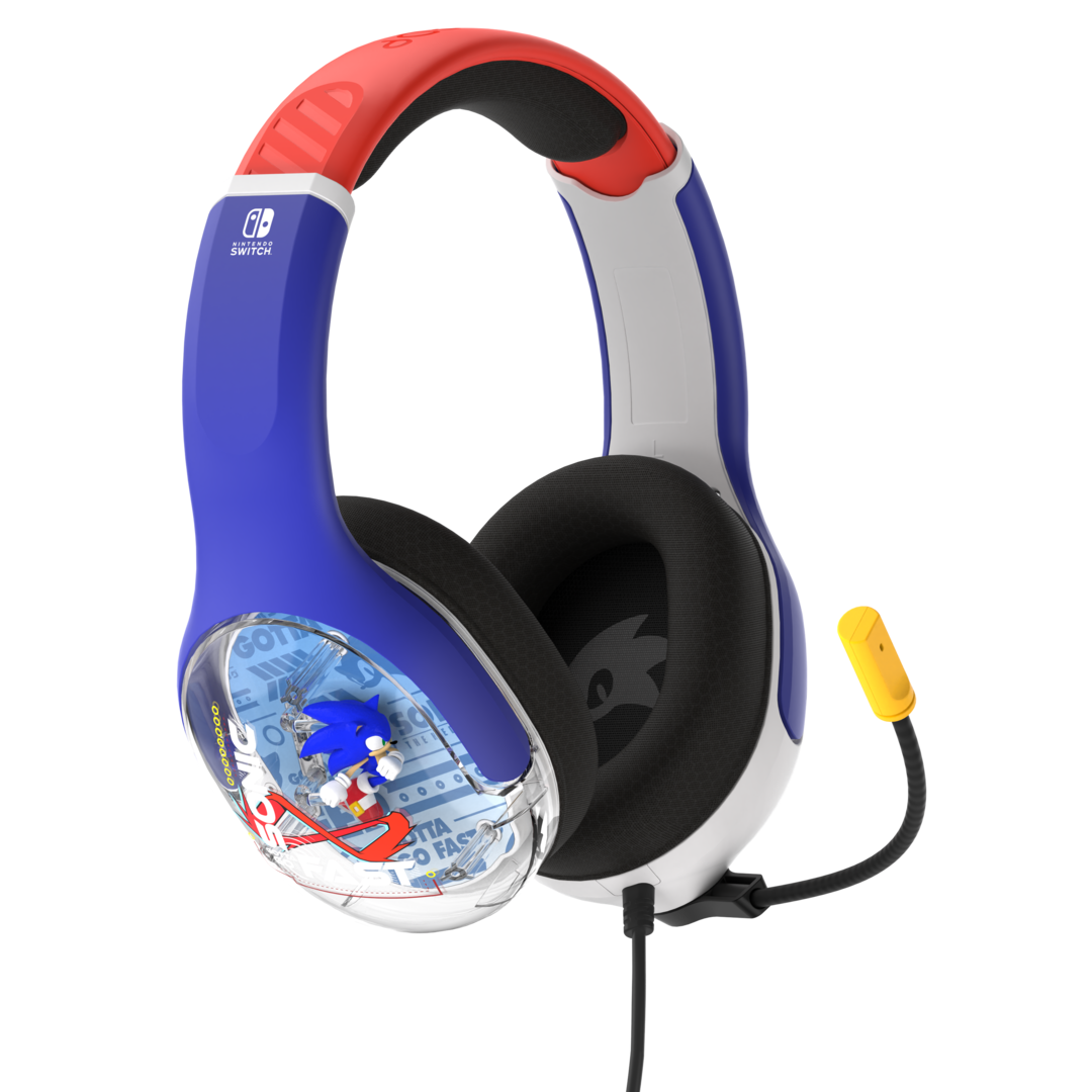 Auriculares gaming airlite plus sonic go fast realmz con licencia oficial nintendo switch