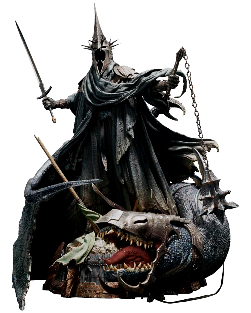 Figura rey brujo de angmar el señor de los anillos: el retorno del rey versión ultimate 70 cm