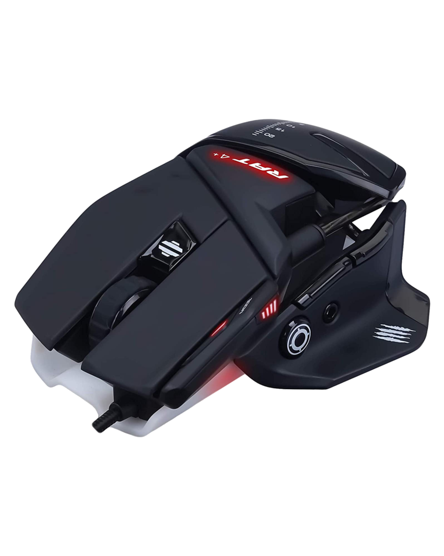 Ratón gaming r.a.t. 4+ negro