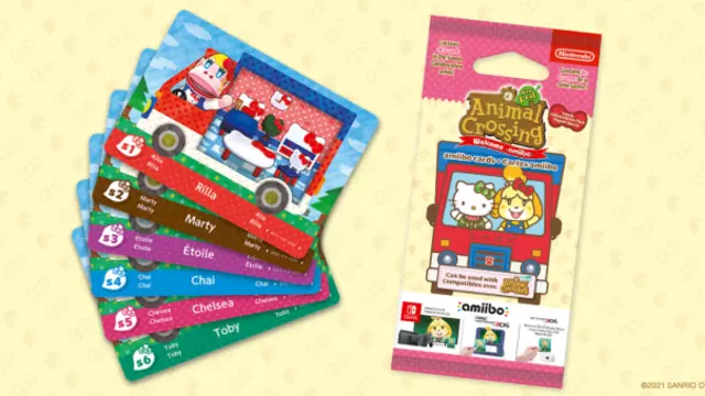 Comprar Pack 6 Tarjetas amiibo Animal Crossing/Hello Kitty + Album para Cartas Coleccionista + Set de Postales Animal Crossing Figuras amiibo screen 1