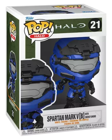 Comprar Figura POP! Spartan Mark V con Espada de Energia Halo Infinite 9cm Figuras de Videojuegos