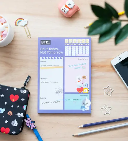 Comprar Bloc Notas De Escritorio BT21 