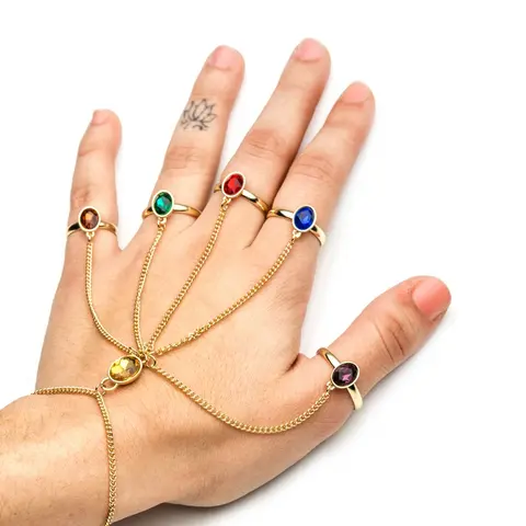 Comprar Pulsera Con Anillos Marvel Los Vengadores Infinity War Guantelete Del Infinito 
