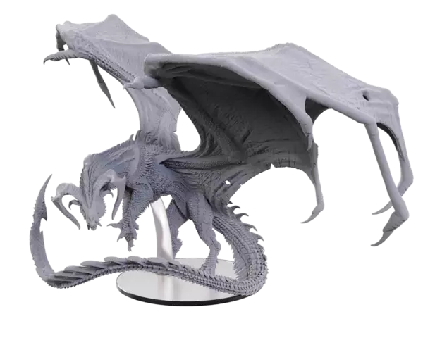 Figura Adult Black Dragon Corruptor *Sin Pintar* Dungeons & Dragons - Icons Of The Realms Wizkids