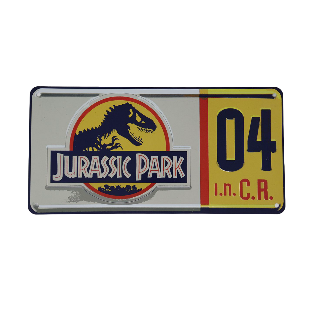Réplica matrícula jurassic park fanattik
