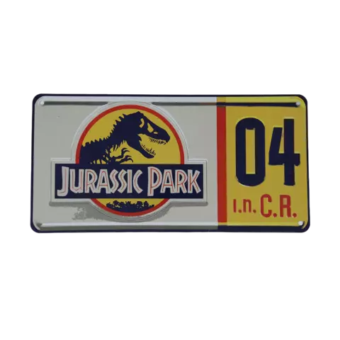 Réplica Matrícula Jurassic Park Fanattik