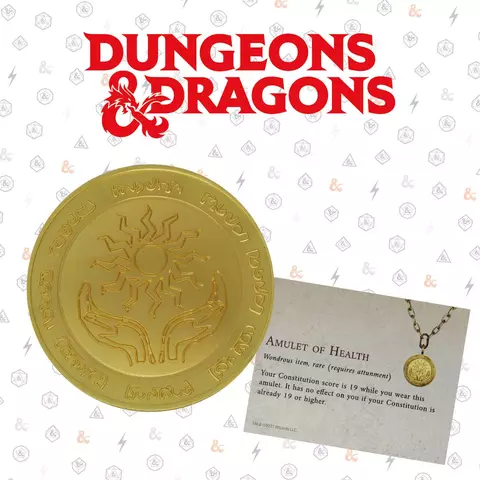 Comprar Medallón Amleto de Vida Dungeons & Dragons Chapado en Oro 24k Edición Limitada Fanattik Limitada