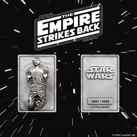 Reservar Lingote Carbonita Han Solo Star Wars Edición Limitada Fanattik Limitada