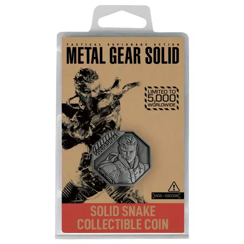 Comprar Moneda Metálica Solid Snake Metal Gear Solid Edición Limitada Fanattik Limitada