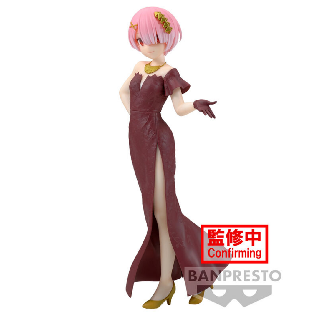 Banpresto Figura de Accion Ram Re:Zero -Starting Life In Another World - Glitter y Glamours, 23 cm, Multicolor, BP88940P