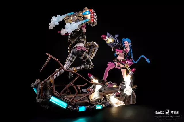 Reservar Figura Jinx & Vi Bundle Estatua Diorama Resina Escala 1/6 League of Legends 32 cm + 40 cm Estatuas