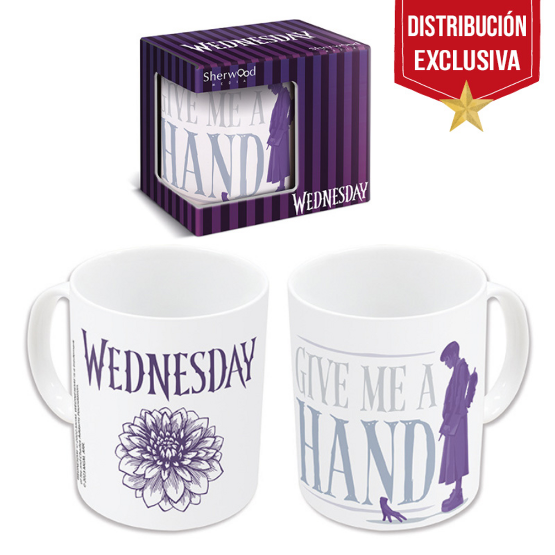 Miércoles - taza de 325 ml blanca give me a hand
