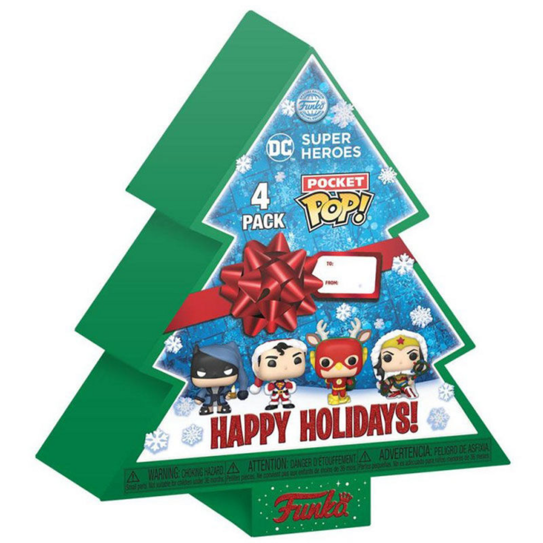 Funko Pocket POP! Marvel - Groot - Tree Holiday Box 4 Piezas - Marvel Comics - Llavero - Collectable Vinilo Mini Figure Llavero Novedoso - Relleno De Calcetín - Idea De Regalo - Mercancía Oficial