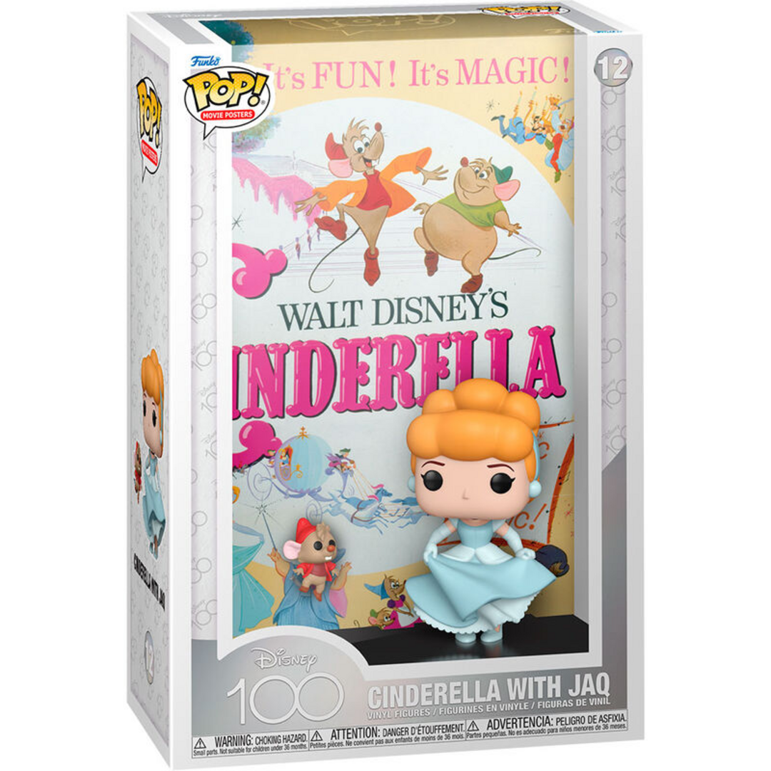 Figura pop movie poster disney 100th anniversary cenicienta