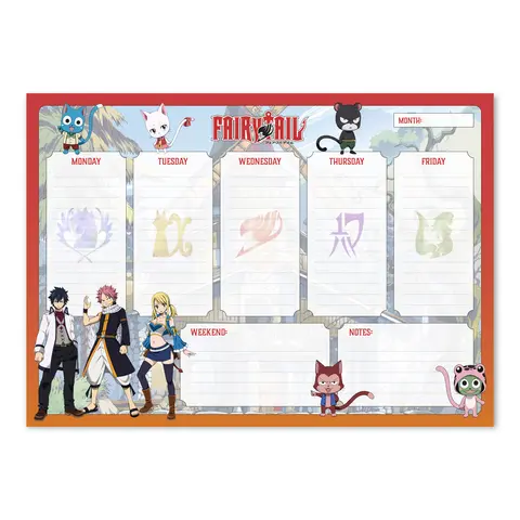 Comprar Bloc Planificador Semanal A4 Fairy Tail 