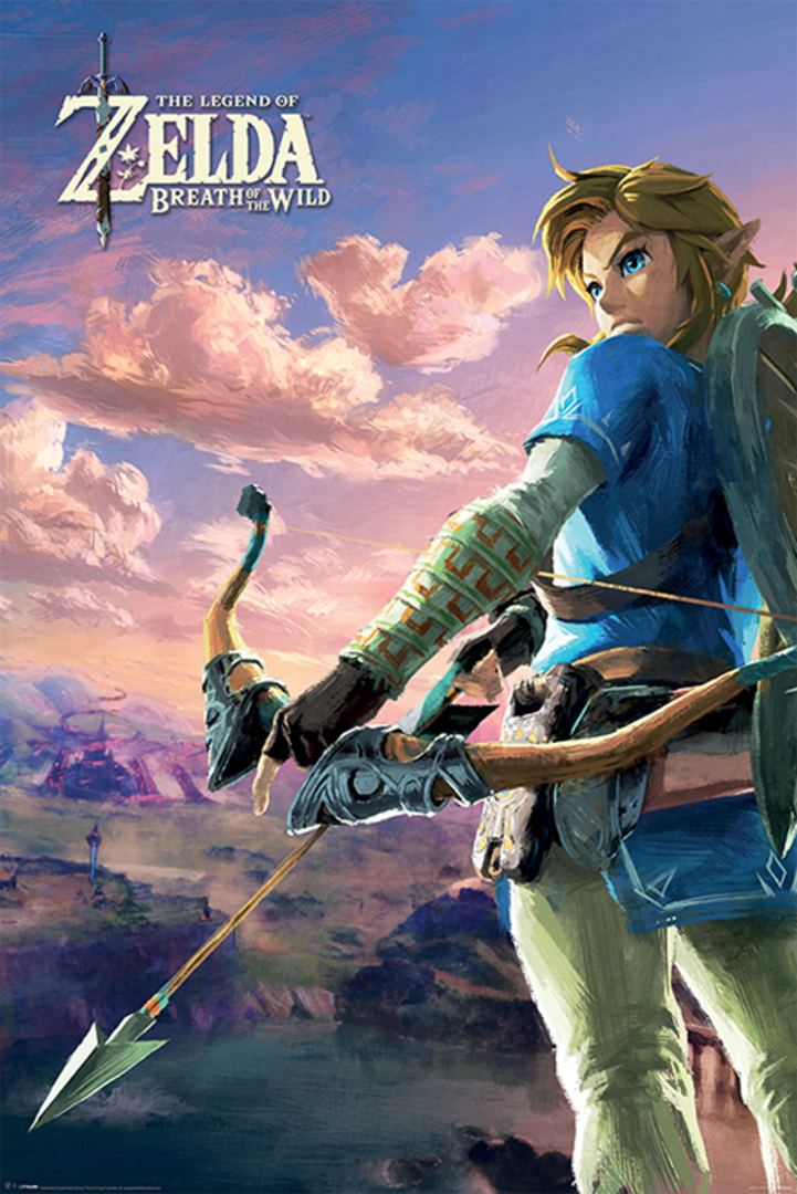 Poster the legend of zelda breath of the wild hyrule escena