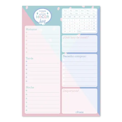 Comprar Bloc Notas De Escritorio Amelie Pastel Collection 