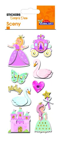 Comprar Pegatinas Sceny Scrap & Deco Princesas Relieve 