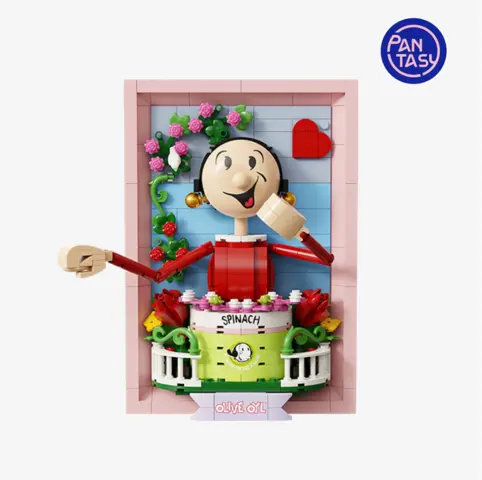 Reservar Olivia 3D Portrait Set Construcción 21 cm Popeye Estándar