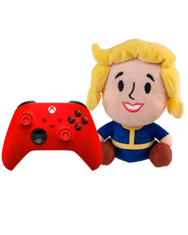Comprar Mando Inalámbrico Pulse Red + Peluche Vault Girl Fallout Stubbins Xbox Series