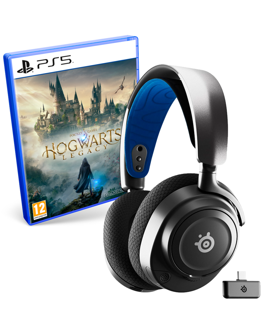 Auriculares Gaming Arctis Nova 7P Inlámbricos Steelseries + Hogwarts Legacy