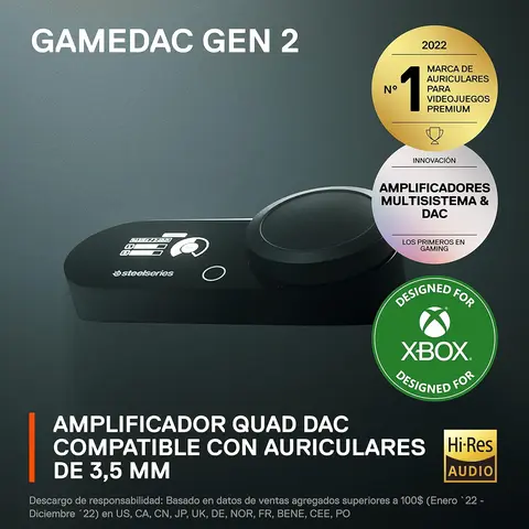 Reservar Amplificador de Audio GameDAC Generación 2 Xbox Steelseries Xbox Series screen 2