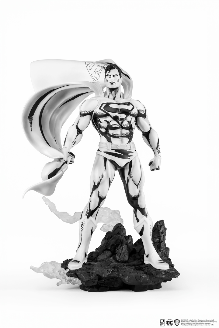 Figura superman black&white dc heroes 22 cm