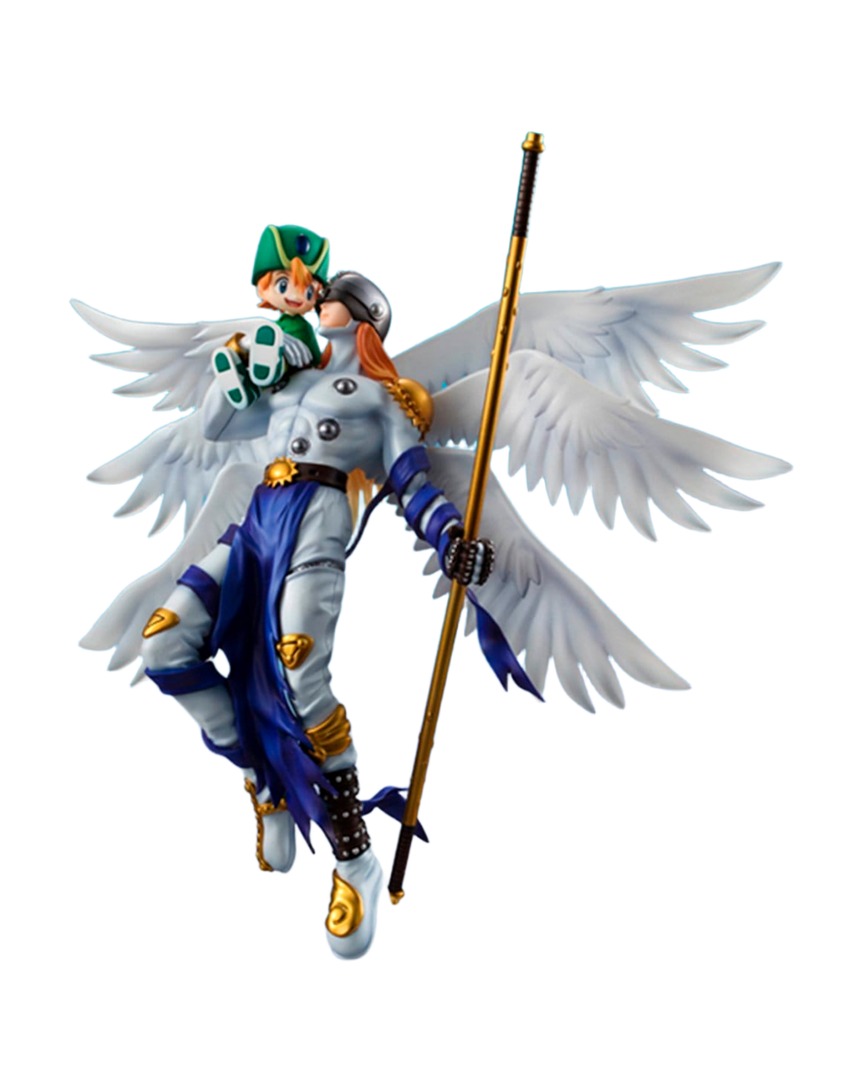Figura angemon & takeru takaishi digimon adventure g.e.m. series megahouse