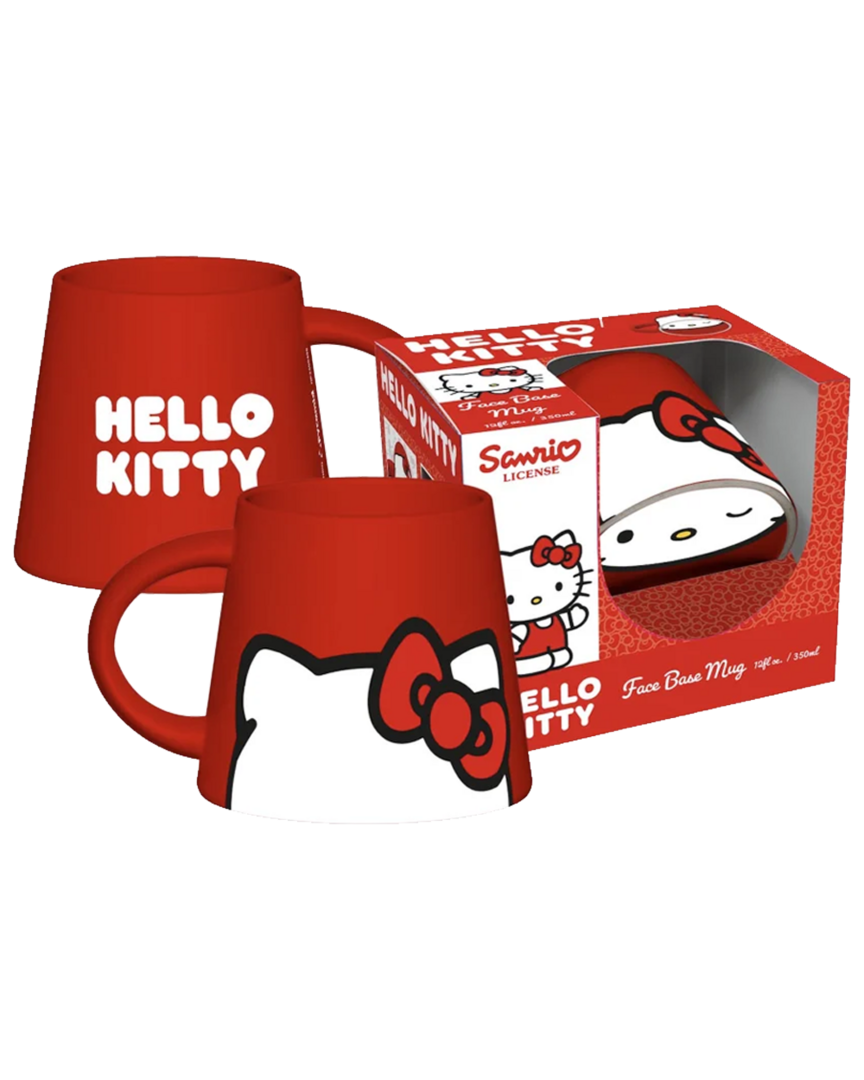 Taza Cónica Hello Kitty con Base Ilustrada 350 ml