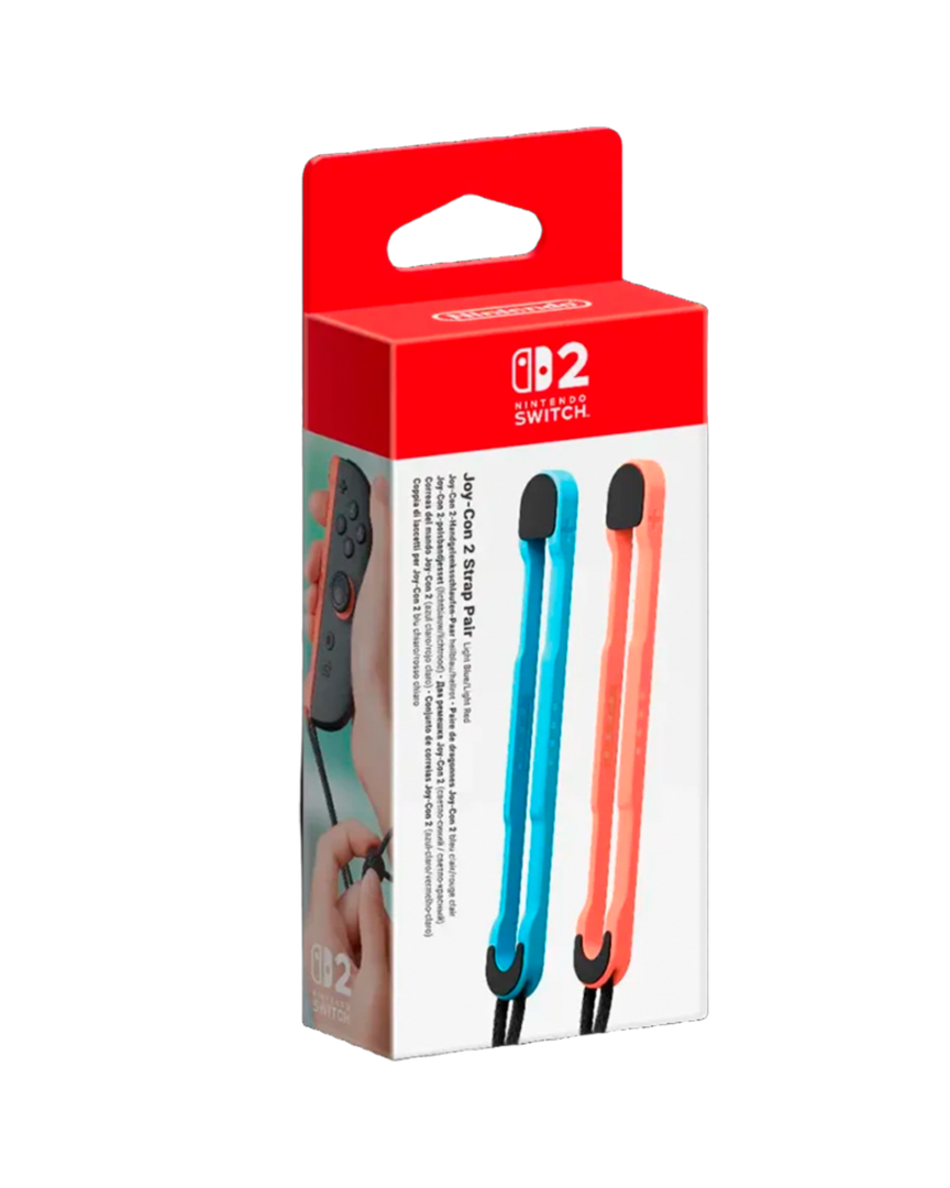 Joy-Con Strap (Pareja) Azul Claro/Rojo Claro - Nintendo Switch 2