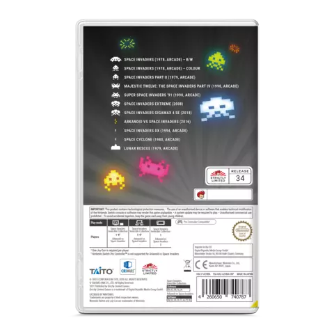 Comprar Space Invaders Invincible Collection USA Switch Limited Edition