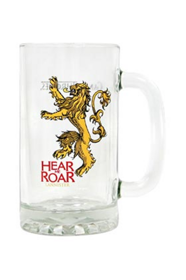 Hear Me Roar Lannister Jarra Cerveza Cristal Game Of Thrones