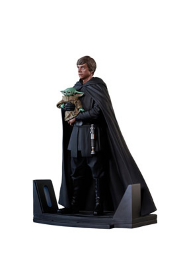 Luke Skywalker & Grogu Figura 25 cm SW The Mandalorian Premier Col 1/7 Scale